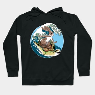 The Tortoise and the hare - Surfing Graphic Design Hoodie